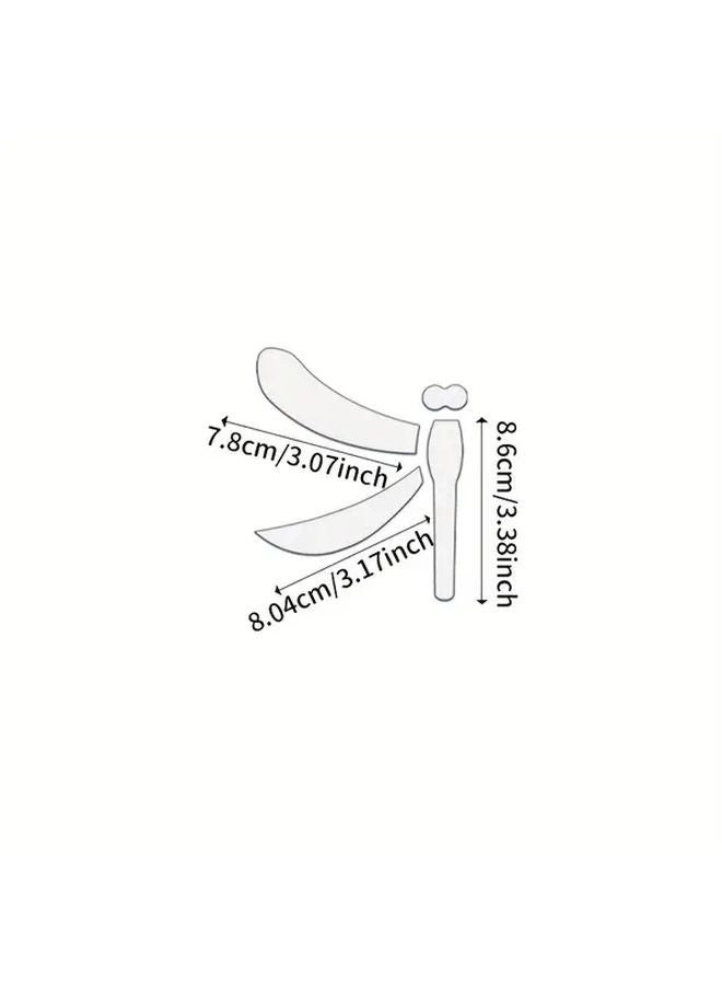 Dragonfly Quilting Template Set Of 4 Transparent PET For DIY Crafts Embroidery Size M - Image 3